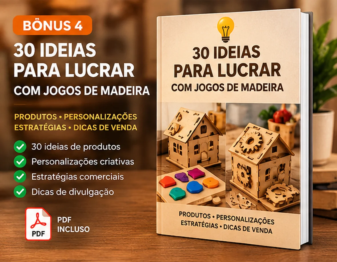 Capa ilustrativa do bônus 4: 30 Ideias para Lucrar com Jogos
